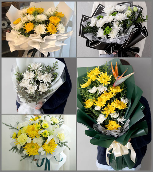 重庆梁平区紫照乡白事花束代送